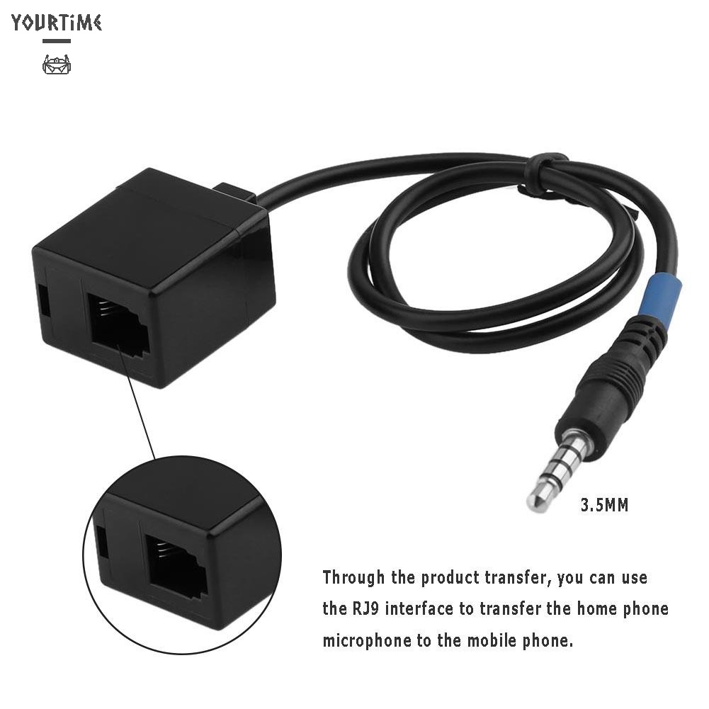 Dây cáp chuyển đổi đầu cắm 3.5mm sang RJ9 4P4C cho Cisco Telephone