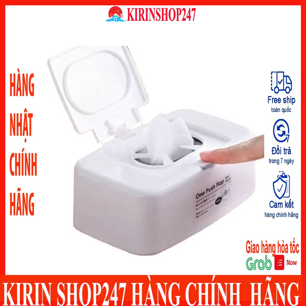 Hộp đựng giấy ướt có nắp bật Hàng Nội Địa Nhật