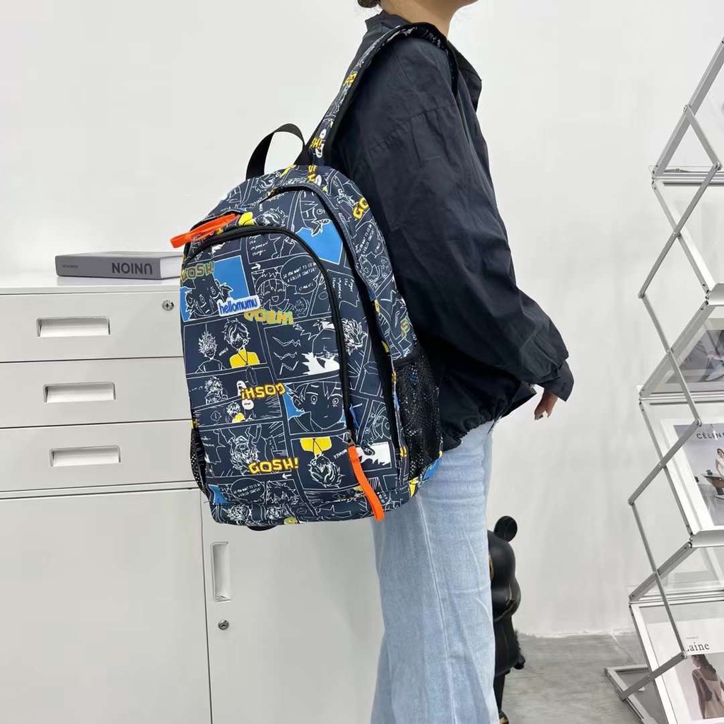 Balo nam nữ đi học thời trang unisex họa tiết manga anime phong cách nhật hàn YY3003