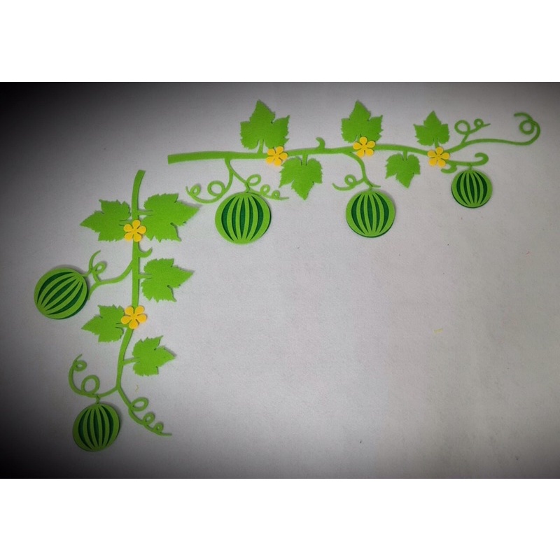 Dây hoa vải nỉ trang trí lớp