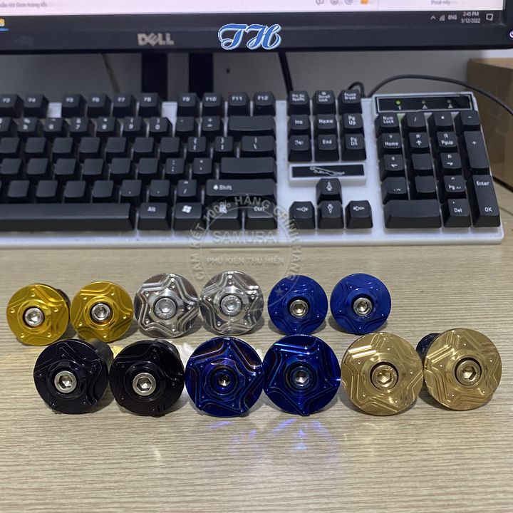 Gù tay lái xe máy mẫu ngôi sao chắc chắn làm đẹp cho xe Exciter 150 Winner Wave,...