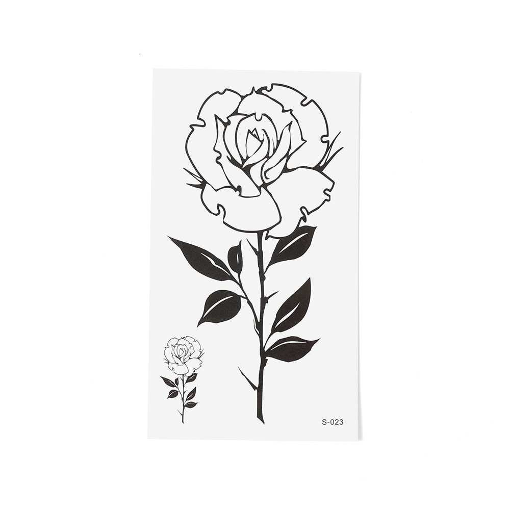 [Hàng mới về] Tờ hình xăm dán tạm thời họa tiết hoa bướm 3D nhiều kiểu dáng chống thấm nước cho nam và nữ