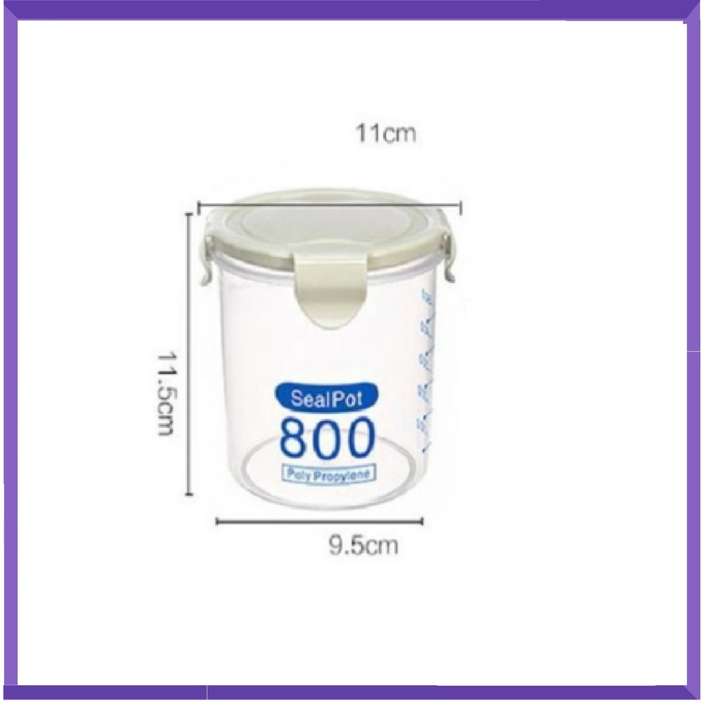 Hộp Nhựa Đựng Thực Phẩm ,Ngũ Cốc Có Vạch Chia Định Mức SEALPOT