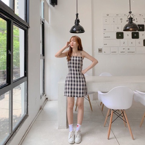 [QUÀ TẶNG DÂY BUỘC TÓC BẠN NHÉ]  Váy 2 dây buộc eo phù hợp đi chơi, đi học, du lịch - Lavender 1994 (ảnh thật / sẵn) | BigBuy360 - bigbuy360.vn