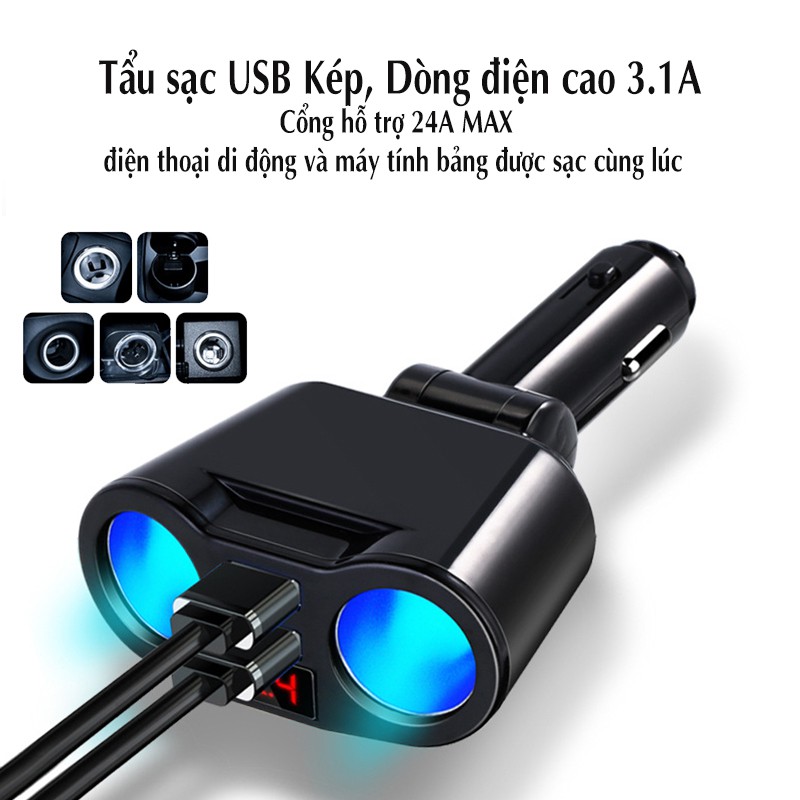 Tẩu Sạc Ô Tô, Tẩu Sạc USB Trên Ô Tô - AUTO BEN