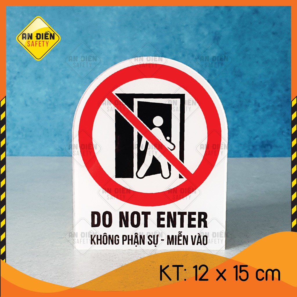 Biển báo An Điền Safety - Biển báo Không Phận Sự Miễn Vào Do Not Enter