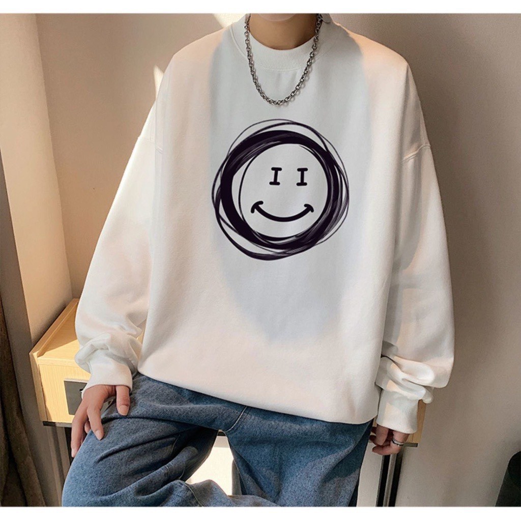 Áo sweater,áo nỉ dày form rộng 2 mẫu form unisex nam nữ mặc cực chất | BigBuy360 - bigbuy360.vn