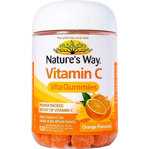 Kẹo dẻo Nature's Way Vita Gummies Vitamin C tăng cường sức đề kháng (120 viên)