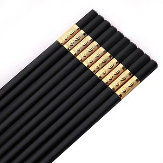 Hộp 10 đôi Đũa bọc mạ vàng