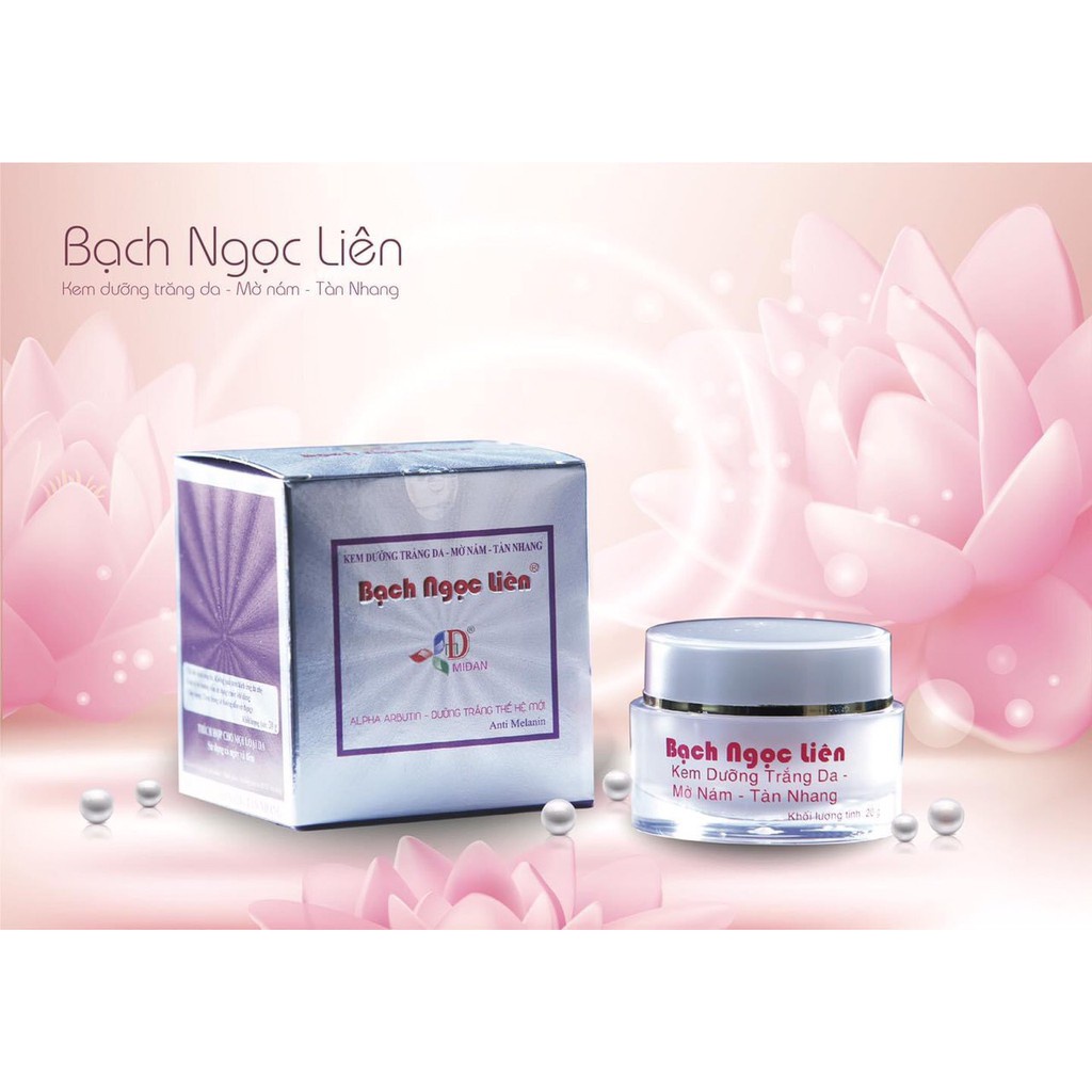 Kem Bạch Ngọc Liên Dưỡng Trắng Da, Mờ Nám, Tàn Nhang (20gr)