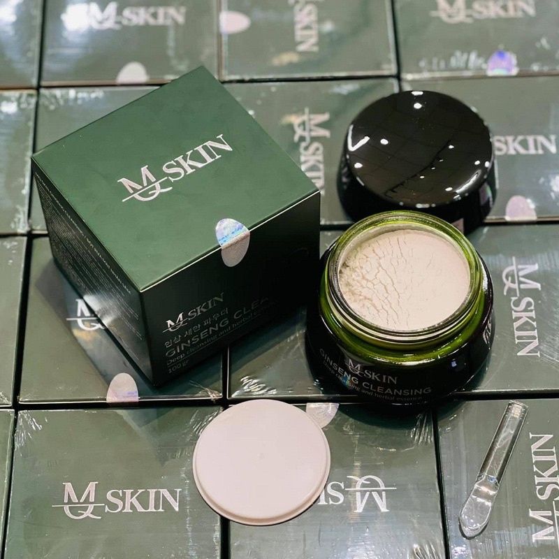 Bột rửa mặt nhân sâm MQ Skin mẫu mới