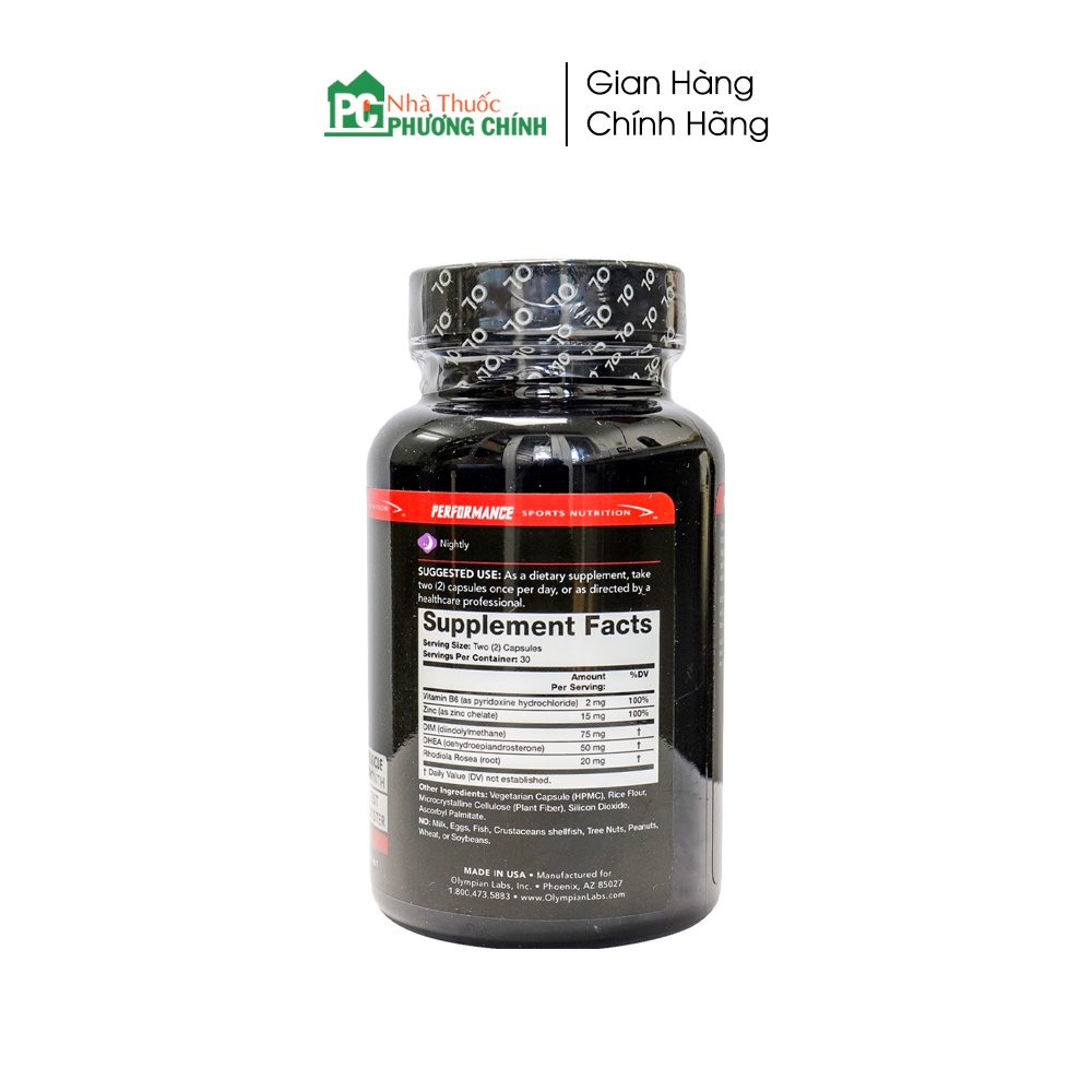 Viên Uống Tăng Cường Sinh Lý Nam Testosterone Booster Olympian Labs - Tăng Cường Nội Tiết Sinh Dục Nam