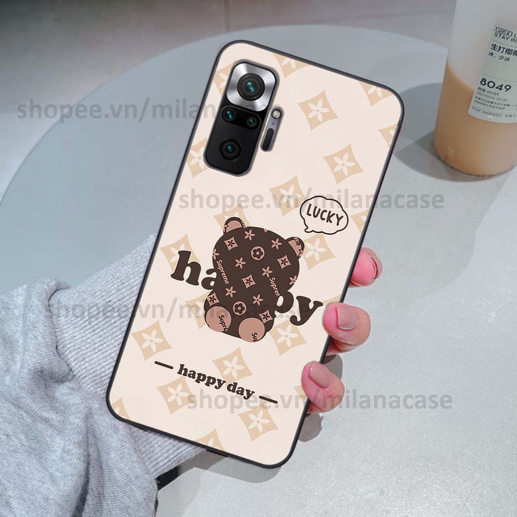Ốp Xiaomi Redmi Note 10 / Note 10 Pro gấu be@rBrick gấu Teddy Kaws siêu đẹp, phong cách, cá tính