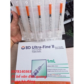 Hộp 100c bơm tiêm tiểu đường - bơm tiêm thẩm mỹ u100
