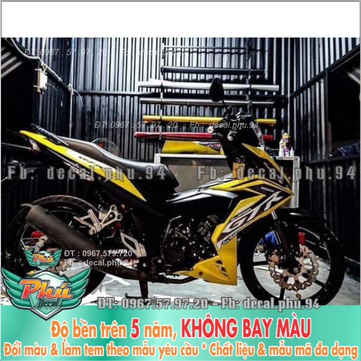 Tem rời Winner GTR Vàng đen (B) -1