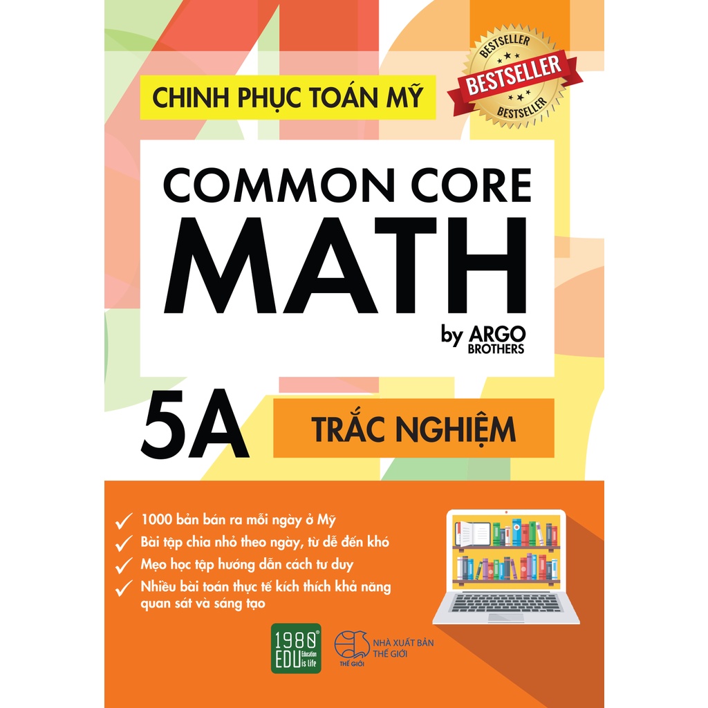 Sách - Chinh Phục Toán Mỹ - Common Core Math (Tập 5A) (Argo Brothers- 1980)