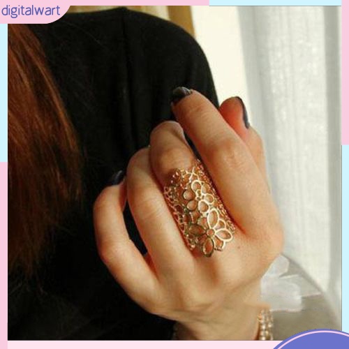 Nhẫn hợp kim hoa văn hoa kiểu rỗng xinh xắn cho nữ