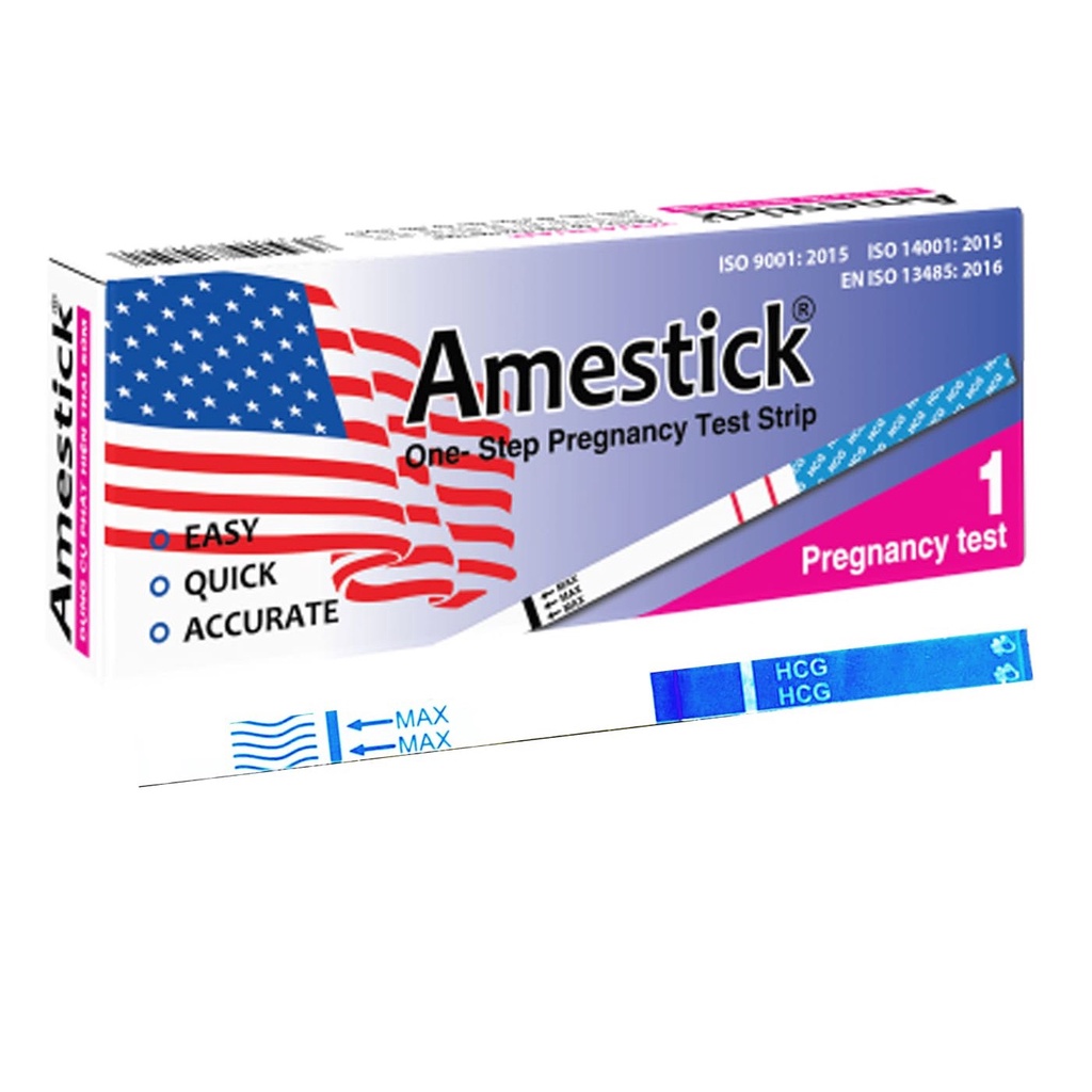 Combo 6 que thử thai AMESTICK TANAPHAR phát hiện thai sớm, nhanh chóng, chính xác ( 6 que )