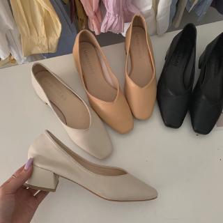 guốc búp bê gót vuông