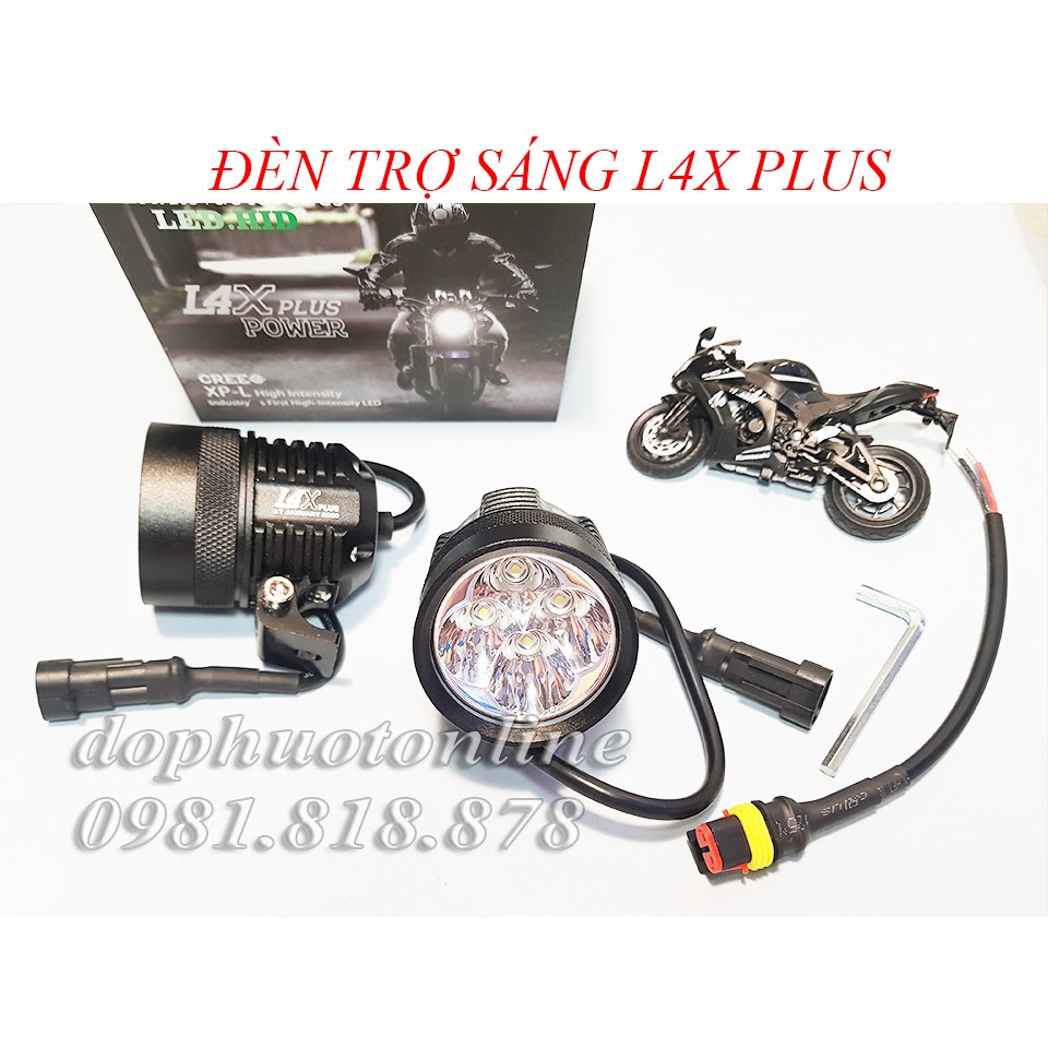 ĐÈN TRỢ SÁNG L4X PLUS kèm công tắc - ĐÈN L4X KÍNH TÍM