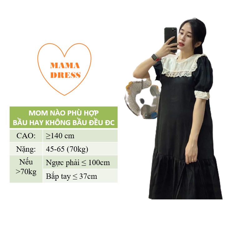 [SHOP MỚI GIÁ SỐC] Váy bầu nơ ngực chất lụa thái dáng suông công sở cho mẹ bầu và không bầu hè cực mát