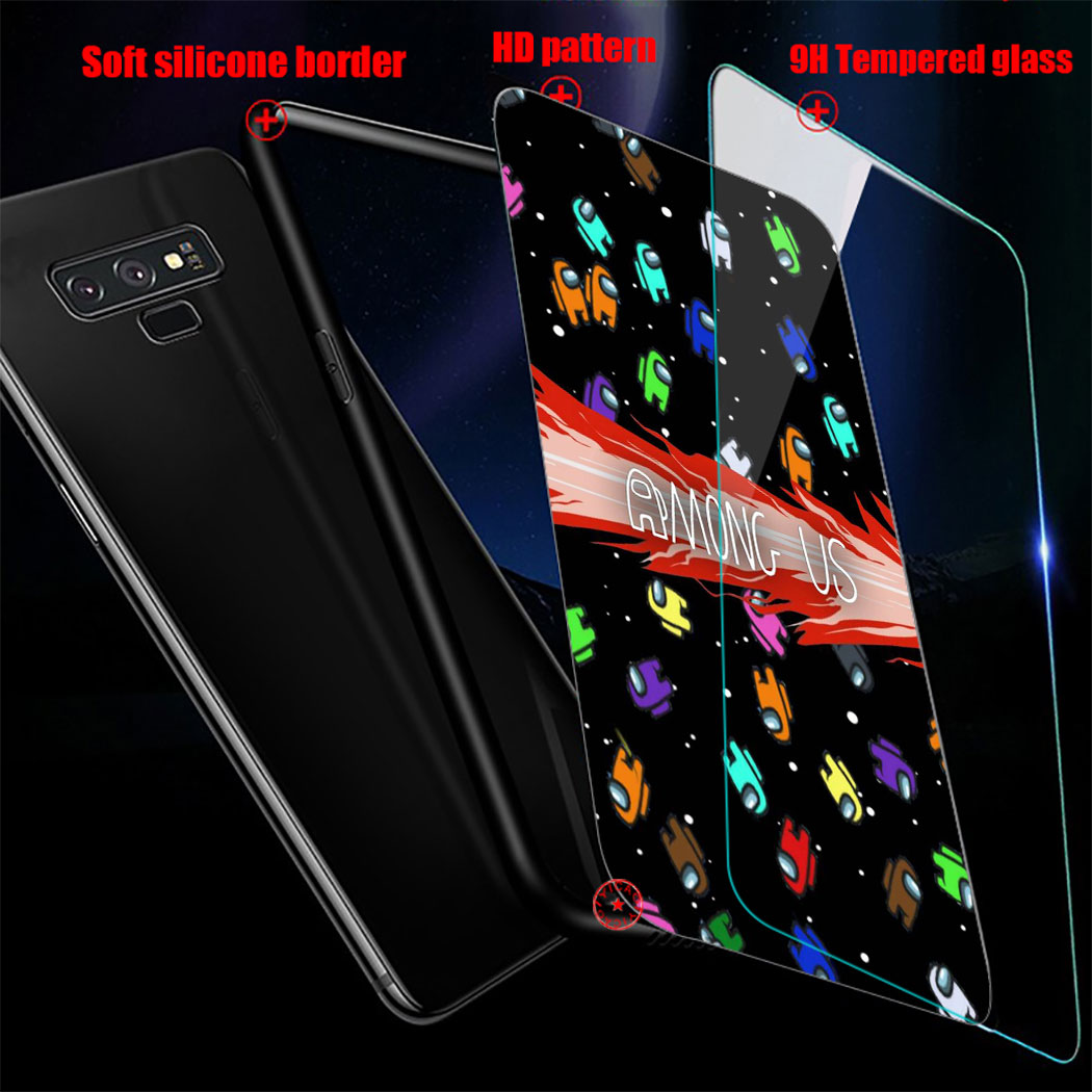 Ốp Điện Thoại Mặt Kính Cường Lực Họa Tiết Hoạt Hình Mỹ Cho Samsung Galaxy S7 S8 S9 Plus Edge 3sa