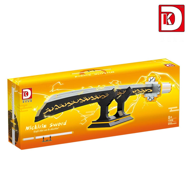 Đồ Chơi Lắp Ráp Thanh Kiếm Diệt Quỷ Của Tia Chớp Agatsuma Zenitsu Model 1506 Với 956 Chi Tiết