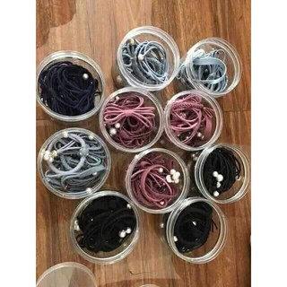 Hộp buộc tóc 12 Sợi / set 12 dây buộc tóc mềm hàn quốc kèm hộp đựng ( loại đẹp)