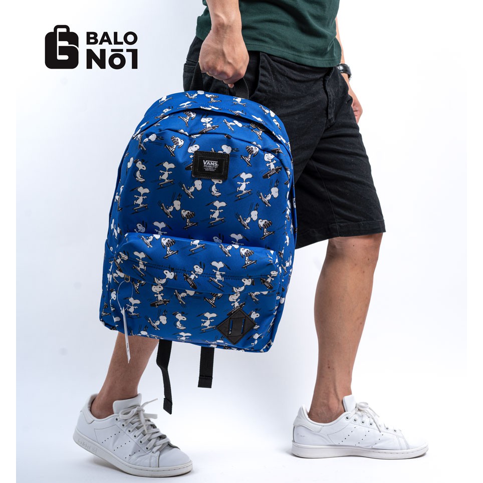 [BALO_NO.1] Balo đi học du lịch Vans Peanuts Blue Backpack