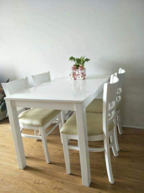 (Freeship Nt HCM, Dĩ An, Biên Hoà) Bộ bàn ăn 4 ghế 1m2 + 4 ghế | BigBuy360 - bigbuy360.vn