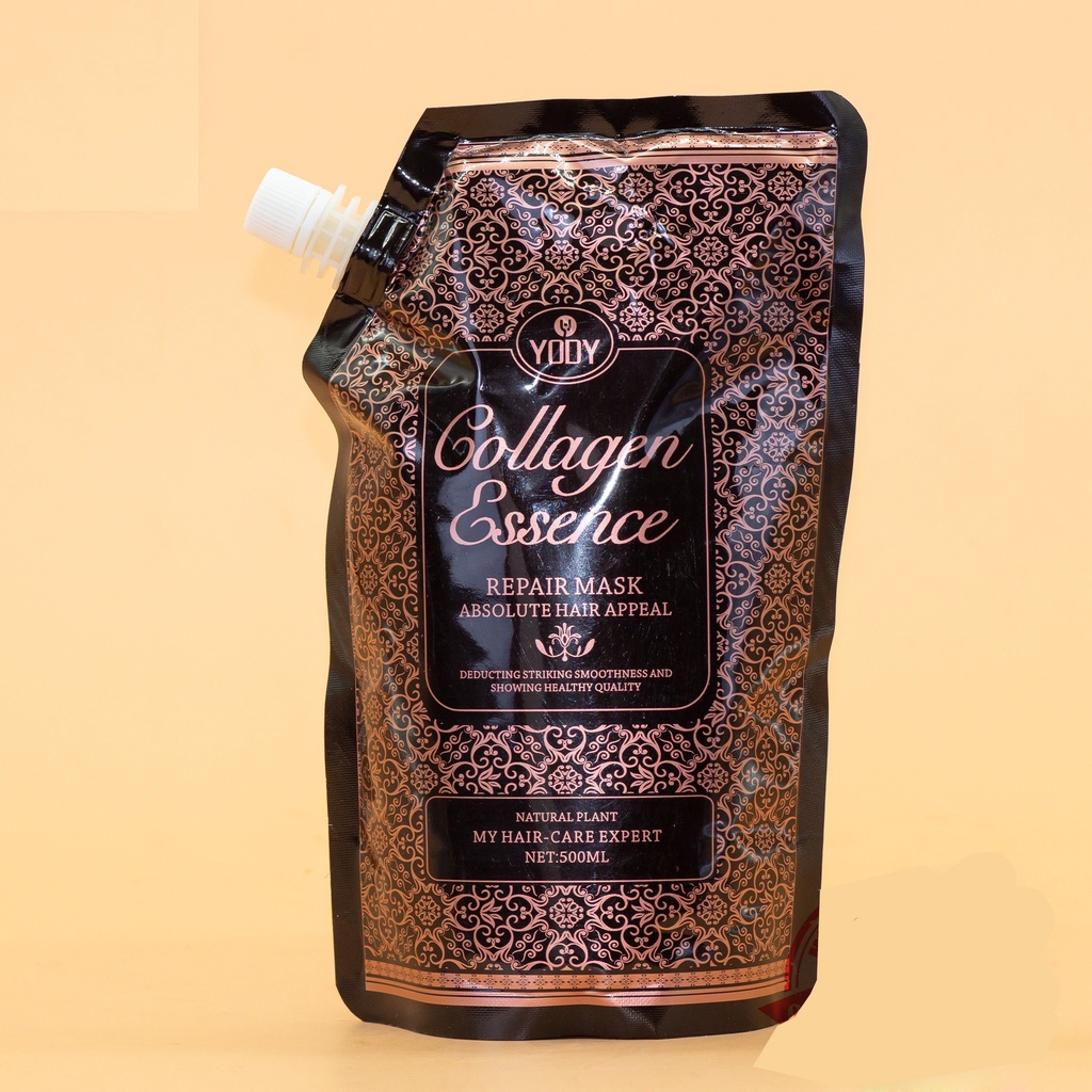 Hấp ủ tóc YODY COLLAGEN ESSENCE 500ml siêu phục hồi tóc Lamyra