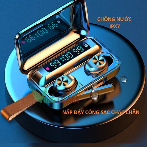 Tai Nghe Bluetooth Amoi F9 Pro Max 2020| Bản QUỐC TẾ | Nút cảm ứng | Bluetooth 5.0 | Pin 2000Mah | Sạc dự phòng -DC4132 | BigBuy360 - bigbuy360.vn