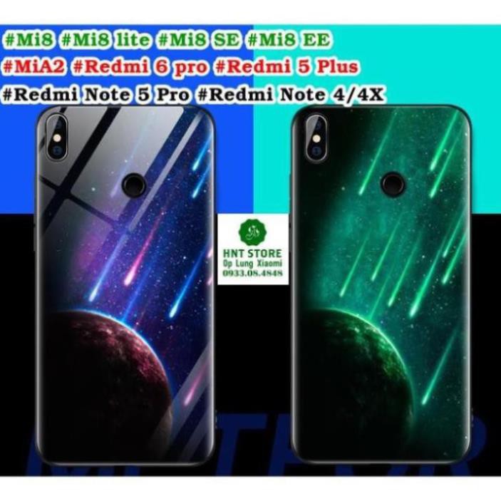 DẠ QUANG CHỐNG TRẦY - ỐP LƯNG XIAOMI MI 8 EE - MI A2 - MI 6X - REDMI 6 PRO