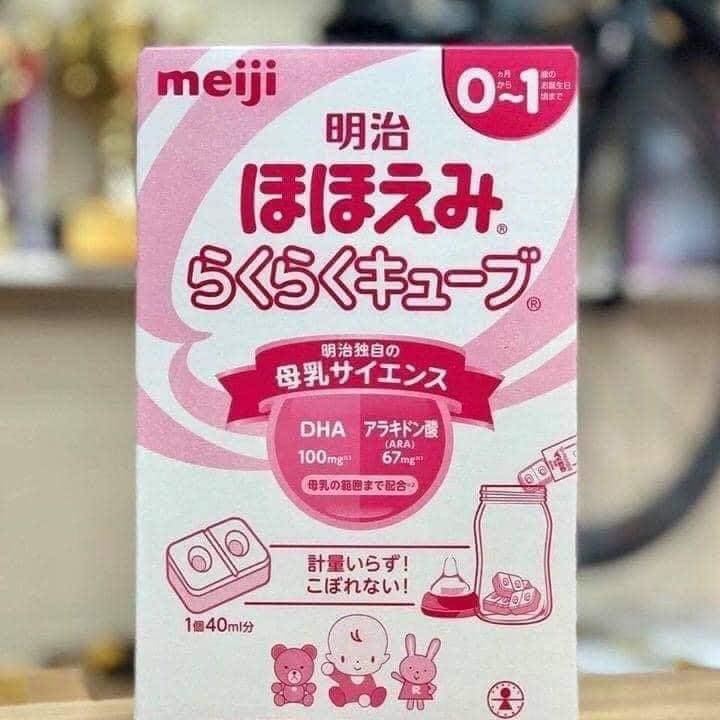 Sữa MEIJI 24 thanh số 0 số 1 Nhật Bản 648g DATE 7-9/2023