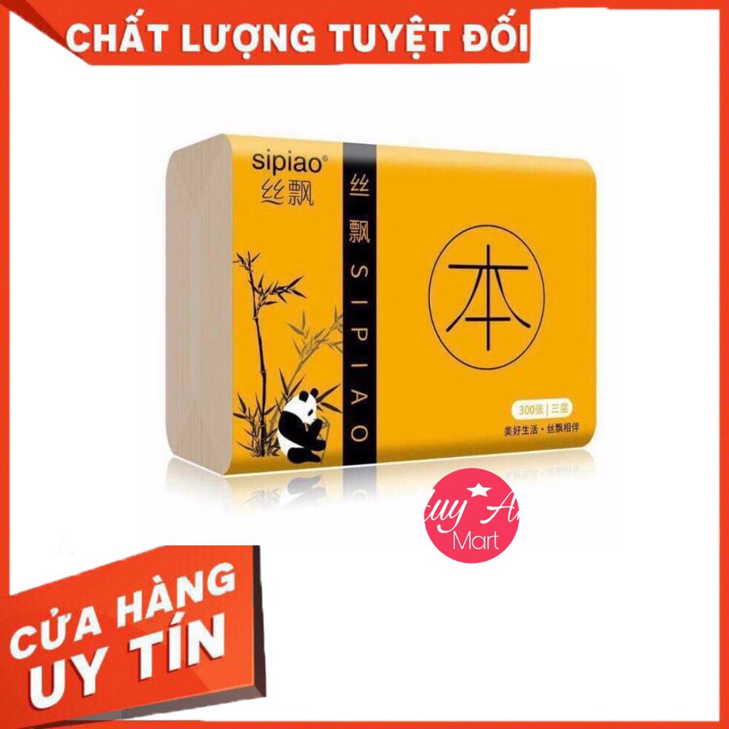 HOT DEAL️ GÓI GIẤY ĂN GẤU TRÚC SIPIAO 300 TỜ hàng chuẩn SIÊU DAI