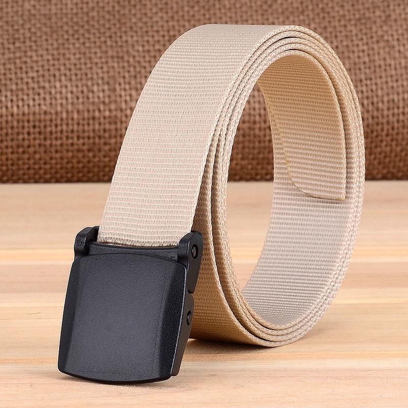 Thắt Lưng Nylon Khóa Nhựa Mỏng Thời Trang Dành Cho Nam Và Nữ
