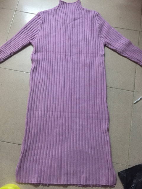 Váy len dáng dài Hàn quốc - kèm ảnh thật Mã 363