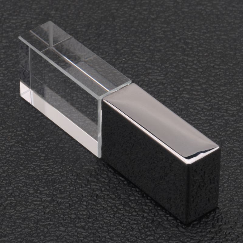 Usb đèn led pha lê trong suốt 32gb 16gb