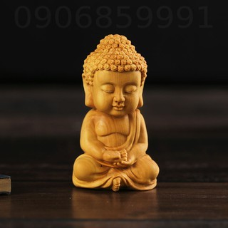 Tượng gỗ phật Thích Ca Mâu Ni cỡ nhỏ - Gỗ Hoàng Dương