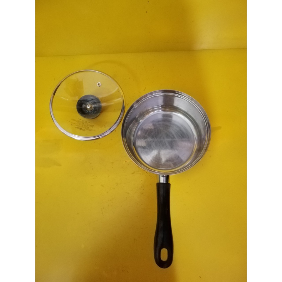 Quánh inox nội địa Nhật, size 17cm, cao 8cm (mã 643), Dùng được bếp từ