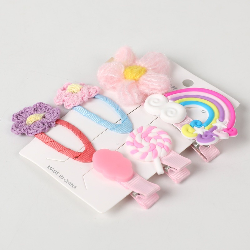 Kẹp Tóc Màu Cầu Vồng Dễ Thương Thời Trang 2022 Cho Bé