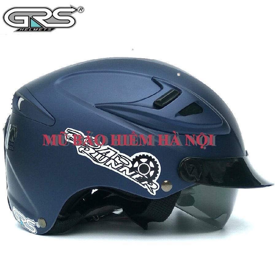 Mũ bảo hiểm grs tháo lót 966#2 kính âm nhiều màu
