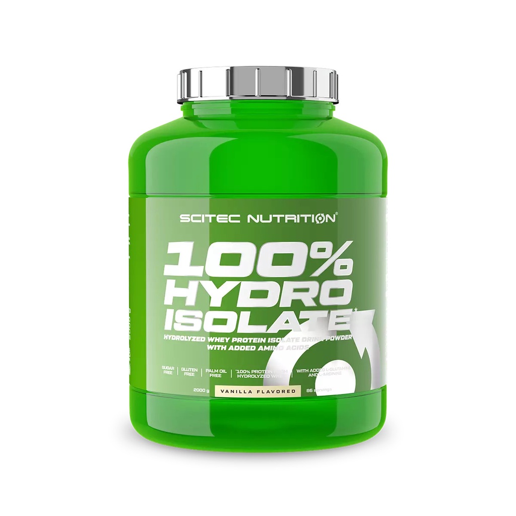 Whey Scitec Nutrition 100% HYDRO ISOLATE - Sữa Tăng Cơ Thủy Phân Tốc Độ Hấp Thu Nhanh [2000G] - Chính Hãng