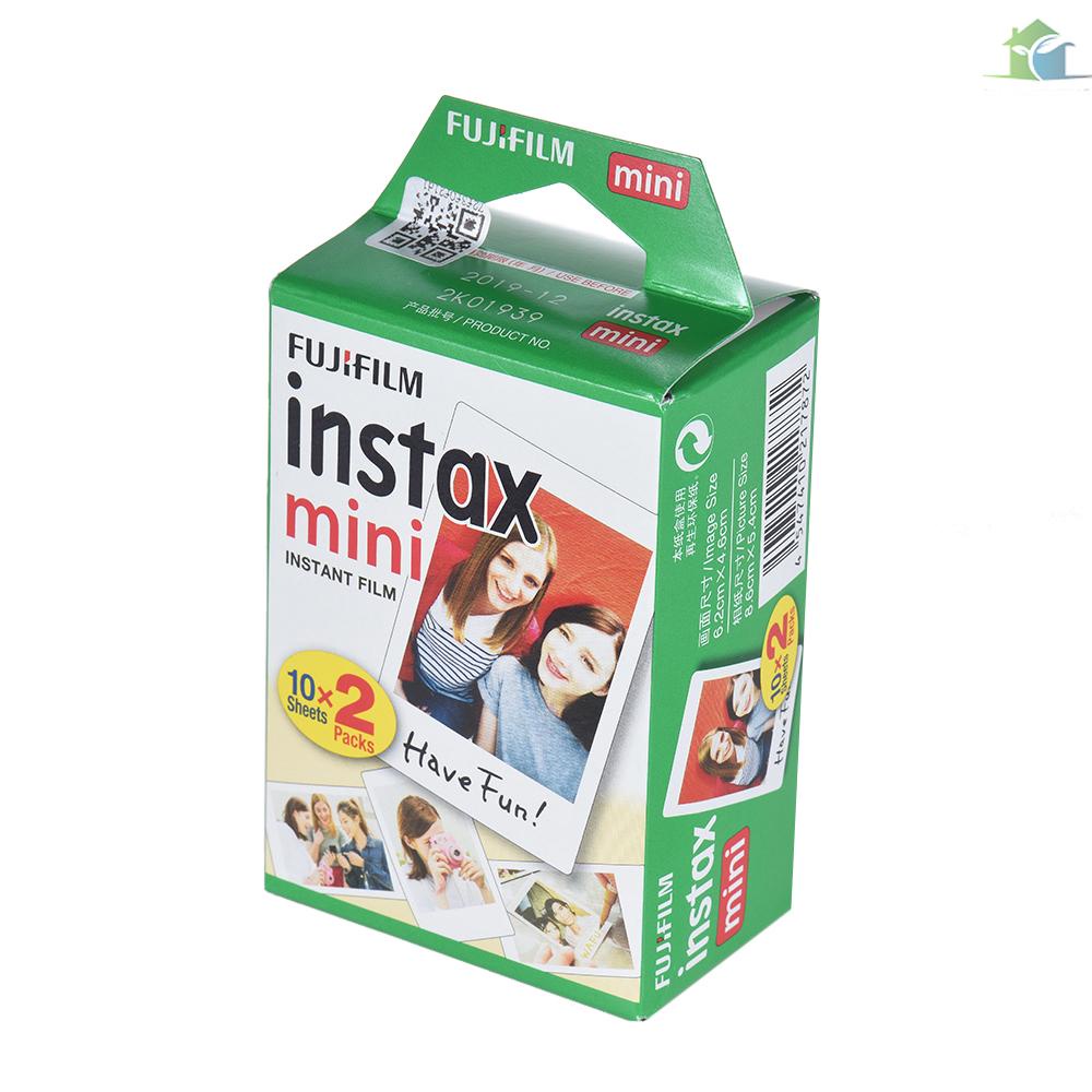 Set 20 tấm phim màu trắng in hình ảnh lấy liền Fujifilm Instax Mini 7s/8/25/70/90/11