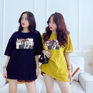 Áo thun tay ngắn in chữ, áo phông quảng châu chất dày