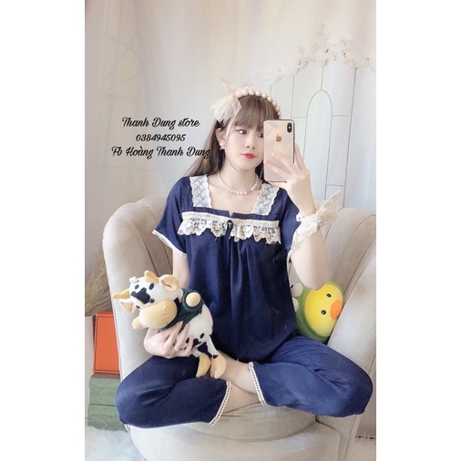 Bộ đồ mặc nhà phối ren | BigBuy360 - bigbuy360.vn