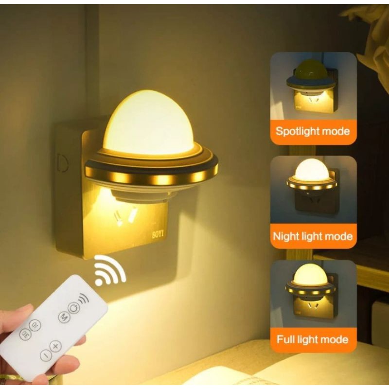 Đèn Ngủ Hình Phi Thuyền Điều Khiển Từ Xa