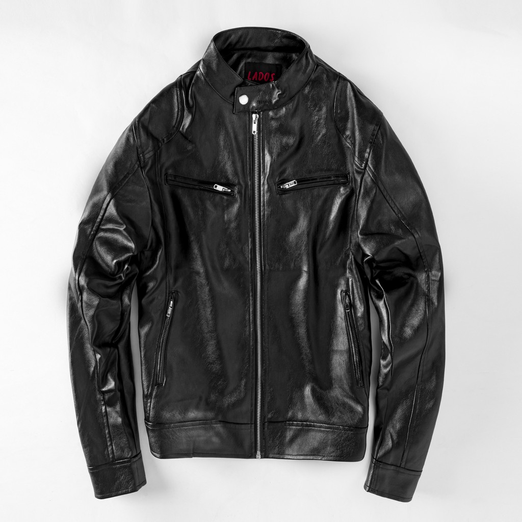 Áo khoác da 2 túi ngang lót dù LADOS - 152 | BigBuy360 - bigbuy360.vn