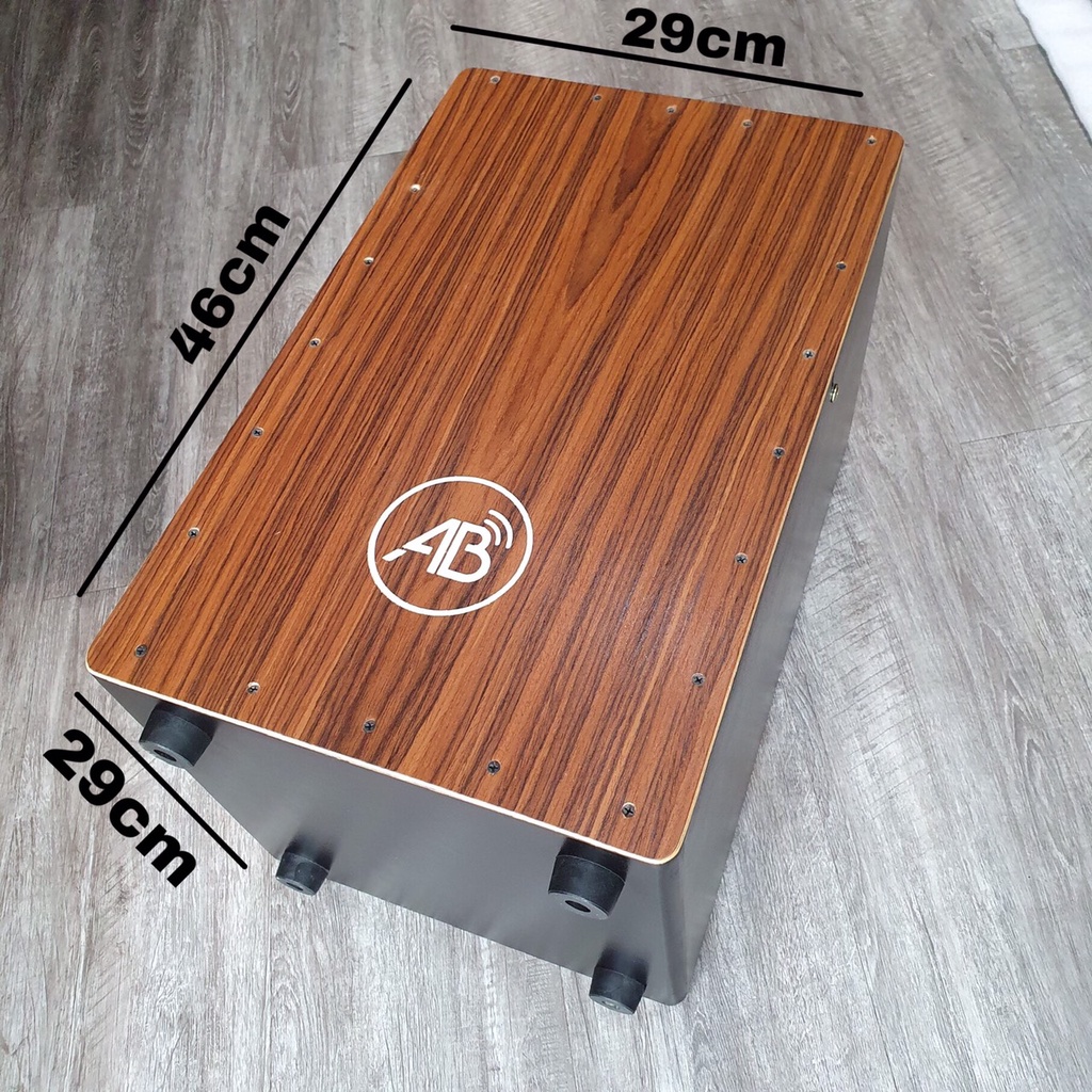 Trống cajon chính hãng AB Drum - Có bao đựng - Tặng miếng lót mông - Bảo hành 6 tháng