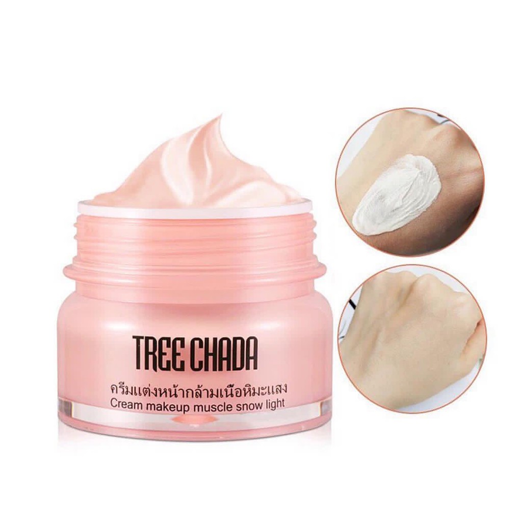 Kem Trang Điểm Cao Cấp Tree Chada Cream Makeup Snow Light Thái Lan